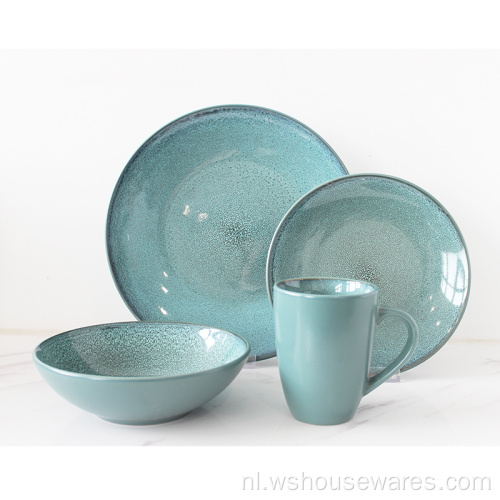 Groothandel luxe keramische reactieve glazuur servies sets